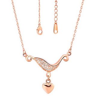 Elegant Europe Style Womens Slivery Alloy Necklace(1 Pc)(Gold,Silver)