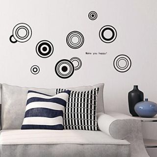 Shapes Fashion Wave Point Circle Wall Stickers