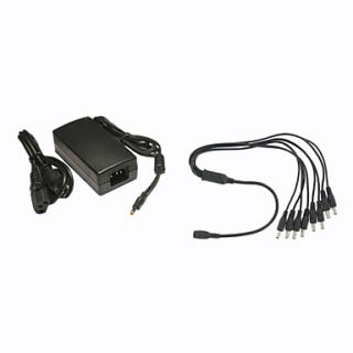 12V DC 5Amp Power Supply For 8Channel CCTV Security Camera System With 2.1mm Power Jack 8 Camera Power Supply
