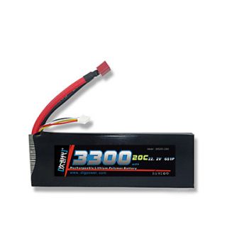 DLG 22.2V 6S 3300mAh 20C Li Po Battery(T Plug)
