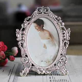 Modern Style Floral Metal Wedding Picture Frame