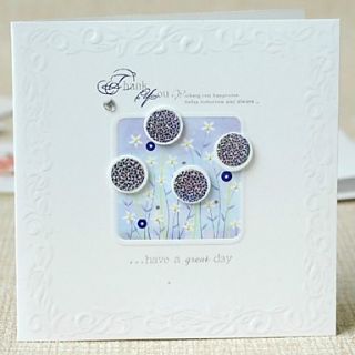 Floral Square Side Fold Thank You Card for Mothers Day