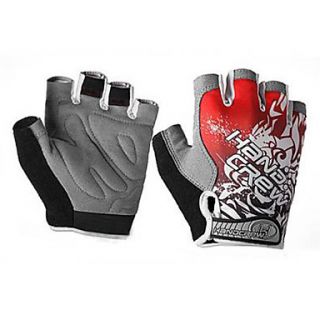 Fashion Word Printing Half Finger Gloves for Cycling(Assorted Color)