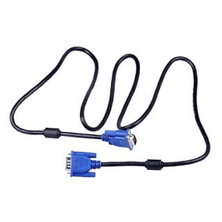 VGA Male to Male Connection Cable   Blue Black (1.5m)