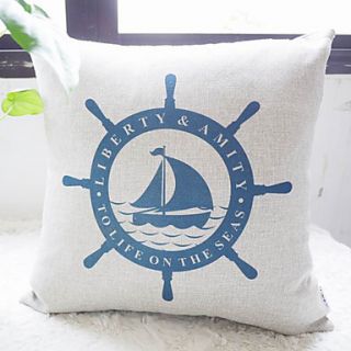 Abstract Sail Boat on Adventure Decorative Pillow Cover