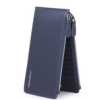 MenS Leather Cell Phone Packages Long Clip Slim Card Set