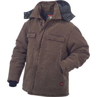 Tough Duck Washed Polyfill Parka with Hood   2XL, Chestnut