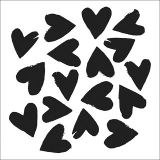 Crafters Workshop Templates 6x6 spilled Hearts