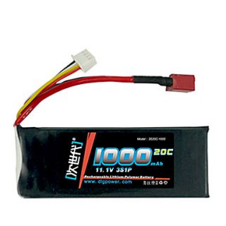 DLG 11.1V 1000mAh Li Po Battery(T Plug)