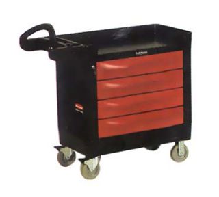 Rubbermaid TradeMaster Mobile Cabinet   4 Drawer, 500 lb Capacity, 5 Castors, Black