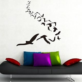 Animals The Bird Group Silhouette Wall Stickers