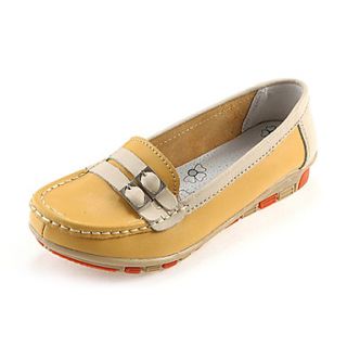 Leather Womens Flat Heel Comfort Loafers Shoes(More Colors)