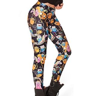 Womens Cartoon Figure Montage Leggings