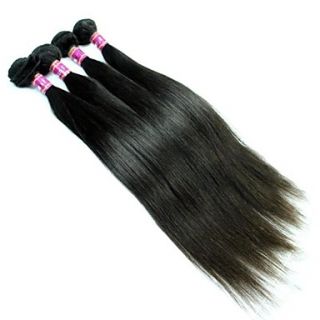 Brazilian Virgin Remy Hair Extension 100% Raw Human Hair Straight Natural Color 16inches