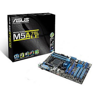 M5A78L LE AMD FXPhenom II/Athlon II/Sempron 100 DDR3 DIMM PCI E 2.0 USB/PS/2/RJ45 ATX Desktop Motherboard