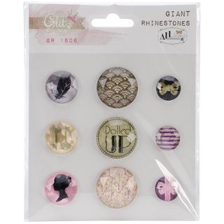 All Dolled Up Giant Rhinestones 9/pkg