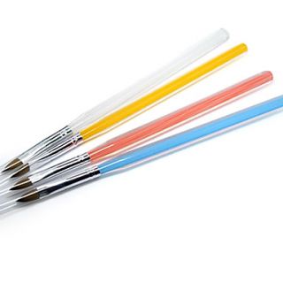 Nail Art Crystal NO.6 Pen Brush With Arcylic Handle(Random Color)