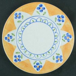 Williams Sonoma Nantucket Dinner Plate, Fine China Dinnerware   Blue Flowers/Whi