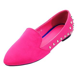 Suede Womens Flat Heel Comfort Loafers Shoes (More Colors)