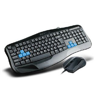 Sunsonny High Quality Ergonomic Design Wired PS/2 Keyboard and Gaming USB Mouse