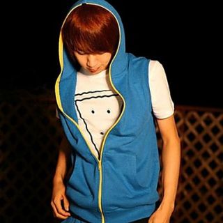 Mens Sleeveless Casual Hoodie