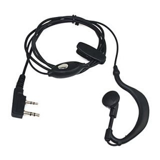 New 2 Pin Earpiece Headset For Quansheng Puxing Tyt Baofeng Uv5R 888S Kenwood Th Radio Cheap Hi Quality Black