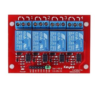 Brand new and high quality 4 Channel Relay Shield Module for Arduino