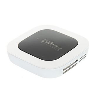 All in one USB 2.0 Memory Card Reader/Combo Adapter(Black and White)