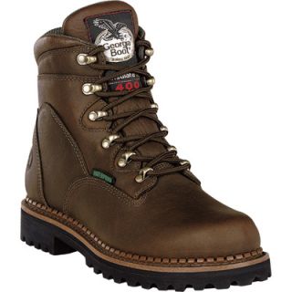 Georgia Renegades 6in. Waterproof Steel Toe EH Work Boot   Tumbled Chocolate,