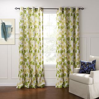 (One Pair) Country Fresh Style Artistic Jacquard Eco friendly Curtain