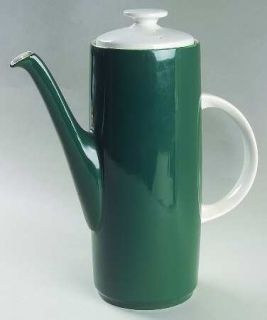 Royal Doulton Prisma Mallard Green Coffee Pot & Lid, Fine China Dinnerware   Sol