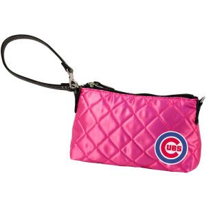 Chicago Cubs Little Earth MLB Pink Quilted Wristlet