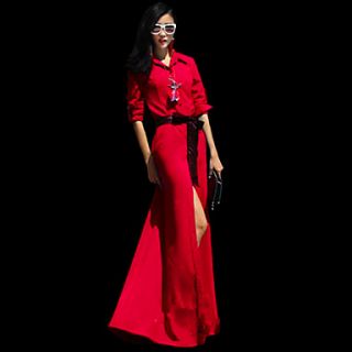 Verragee Slim Long Dress(Red)