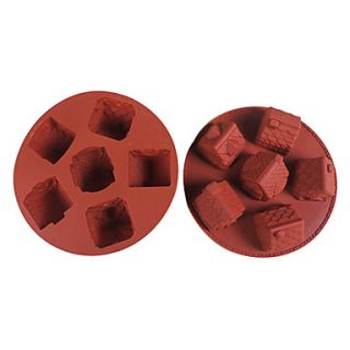 Small House Shaped Silicone Ice Mold