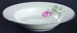 Crown Bavaria Fantasy Rim Soup Bowl, Fine China Dinnerware   Large & Small Roseb