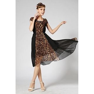 Womens Fashion Leopard Dress