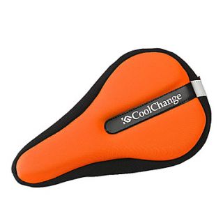 CoolChange High Elastic Lycra Orange Bicycle Saddle Cushion