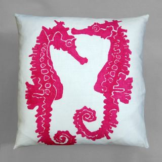 Dermond Peterson Seahorse Pillow SEAXX35000 Color Fuchsia