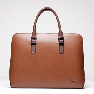Mens Busienss Formal Fashion Style Real Leather Tote Handbag Briefcase