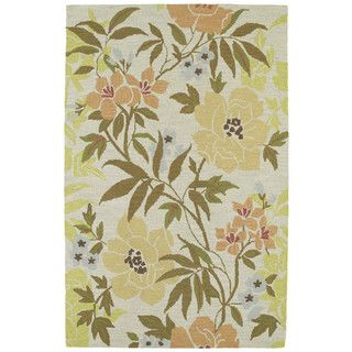 Retreat Oatmeal Floral Hand Tufted Rug (30 X 50)