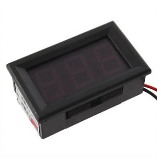 Mini Digital Voltmeter 4.5 30V Red LED Vehicles Motor Panel Meter