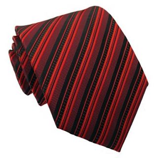 Mens Italy Style Classic Marrom Business Leisure Striped Microfibre Necktie