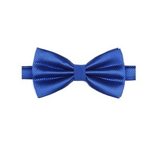 Mens Fashion Solid Colour Royal Blue Bowtie