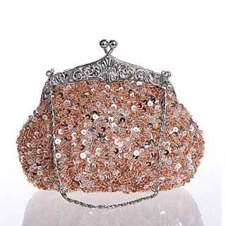 BPRX New WomenS Exquisite Shape Paillette Evening Bag (Champagne)