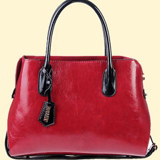 XIUQIU Womens Cute Leather Tote Bag(Red)