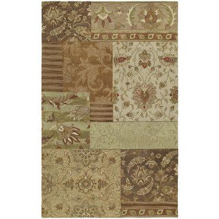 Euphoria Patchwork Multi Tufted Wool Rug (30 X 50)