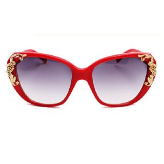 Helisun Womens Europe Palace Large Frame Sunglasses 5016 3 (Red)
