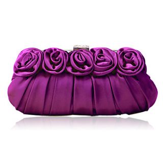Gorgeous Silk like Satin Shell Evening Handbags/ Clutches More Colors Available