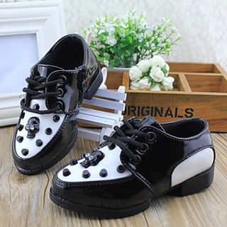 Childrens Spring Skull Rivet Head Leather Casual Shoes