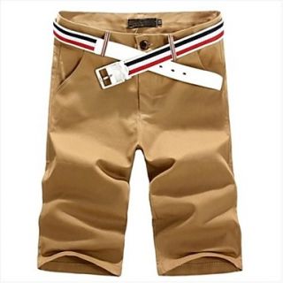 Mens Summer Casual Short Pants(Belt Not Included)